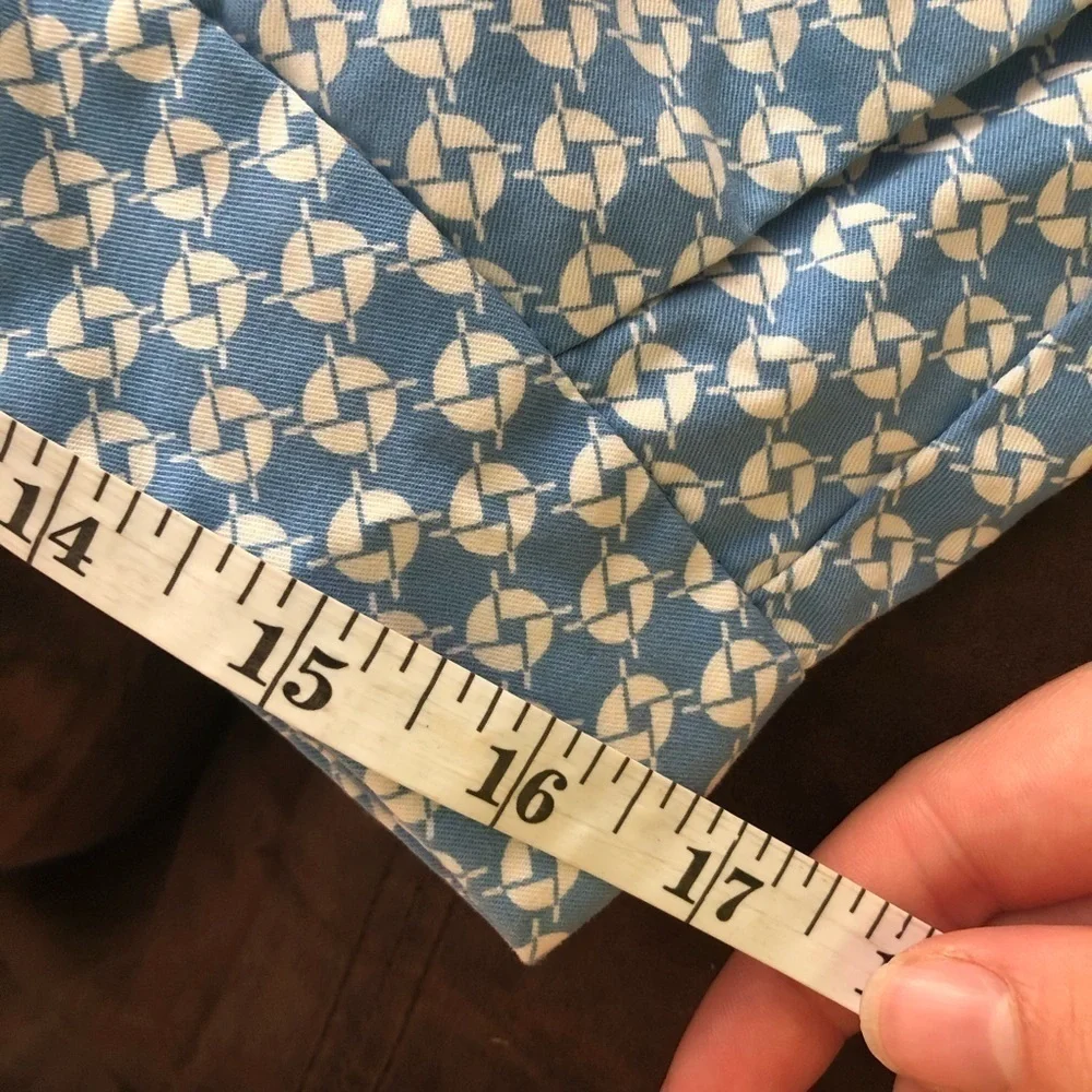 Talbots Blue Chain Print Shorts Sz 10 Women’s